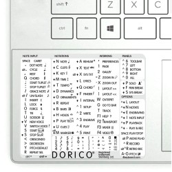 Dorico reference keyboard hotkeys decals for Windows
