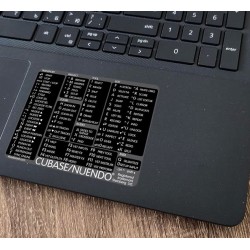 Cubase/Nuendo reference keyboard hotkeys decals for Windows