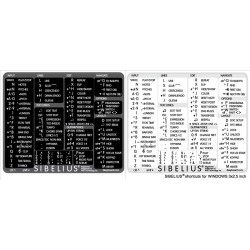 Sibelius reference keyboard...