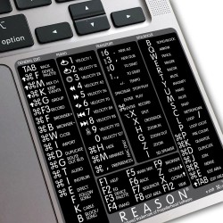 Reason reference keyboard hotkeys decals for Mac OS