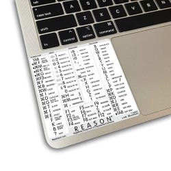 Reason reference keyboard hotkeys decals for Mac OS