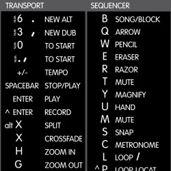 Reason reference keyboard hotkeys decals for Windows