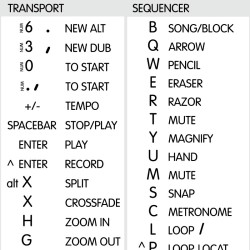 Reason reference keyboard hotkeys decals for Windows