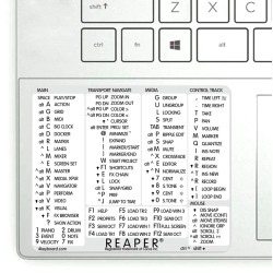 REAPER reference keyboard hotkeys decals for Windows