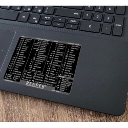 REAPER reference keyboard hotkeys decals for Windows