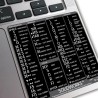 SolidWorks reference keyboard hotkeys decals for Mac OS
