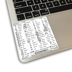 SolidWorks reference keyboard hotkeys decals for Mac OS