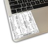 SolidWorks reference keyboard hotkeys decals for Mac OS