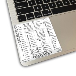 Canopus Edius reference keyboard hotkeys decals for Mac OS