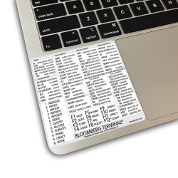 Bloomberg Terminal reference keyboard hotkeys decals for Mac OS