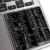 Sabre Travel Network reference keyboard hotkeys decals for Mac OS