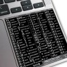 Ableton Live reference keyboard hotkeys decals for Mac OS