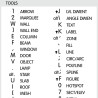 Archicad reference keyboard hotkeys decals for Windows
