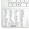 Archicad reference keyboard hotkeys decals for Windows