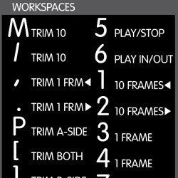 Media Composer reference keyboard hotkeys decals for Mac OS