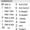 Media Composer reference keyboard hotkeys decals for Windows