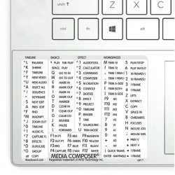 Media Composer reference keyboard hotkeys decals for Windows