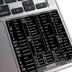 Aspire reference keyboard hotkeys decals for Mac OS