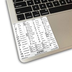 Aspire reference keyboard hotkeys decals for Mac OS
