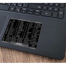Aspire reference keyboard hotkeys decals for Windows