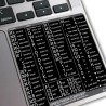 Avid Xpress / Media Composer reference keyboard hotkeys decals for Mac OS
