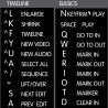 Avid Xpress / Media Composer reference keyboard hotkeys decals for Windows