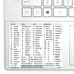 Avid Xpress / Media Composer reference keyboard hotkeys decals for Windows
