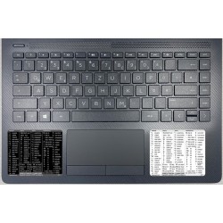 Avid Xpress / Media Composer reference keyboard hotkeys decals for Windows