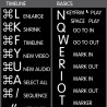 Avid Xpress reference keyboard hotkeys decals for Mac OS