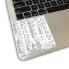 Avid Xpress reference keyboard hotkeys decals for Mac OS