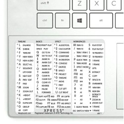 Avid Xpress reference keyboard hotkeys decals for Windows
