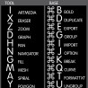 CorelDRAW reference keyboard hotkeys decals for Mac OS