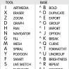 CorelDRAW reference keyboard hotkeys decals for Windows