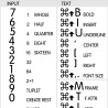 Finale reference keyboard hotkeys decals for Mac OS