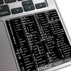 Finale reference keyboard hotkeys decals for Mac OS