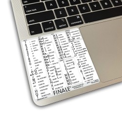 Finale reference keyboard hotkeys decals for Mac OS