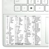 Finale reference keyboard hotkeys decals for Windows