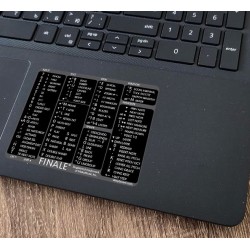 Finale reference keyboard hotkeys decals for Windows
