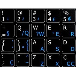 Portuguese Brazilian English non-transparent keyboard stickers