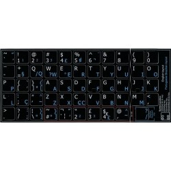 Portuguese Brazilian English non-transparent keyboard stickers