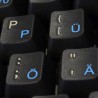 German transparent keyboard sticker
