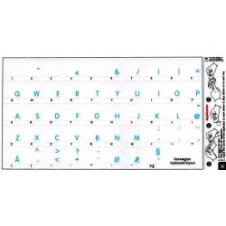Apple Norwegian transparent keyboard sticker
