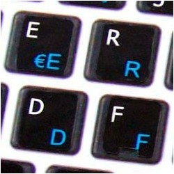 Apple Swiss multilingual - English non-transparent keyboard sticker