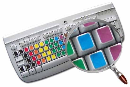 thumbnail image 2 of Blank Transparent Shortcuts Label Decal For Keyboard Self 2 of 13