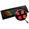 Learning Spanish traditional Colored non transparent keyboard stickers