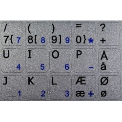 Danish Notebook keyboard sticker