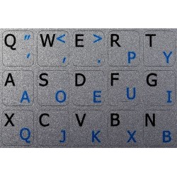 Dvorak English Notebook keyboard sticker