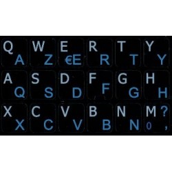French AZERTY-English Notebook keyboard sticker