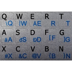 Hungarian English Notebook keyboard sticker