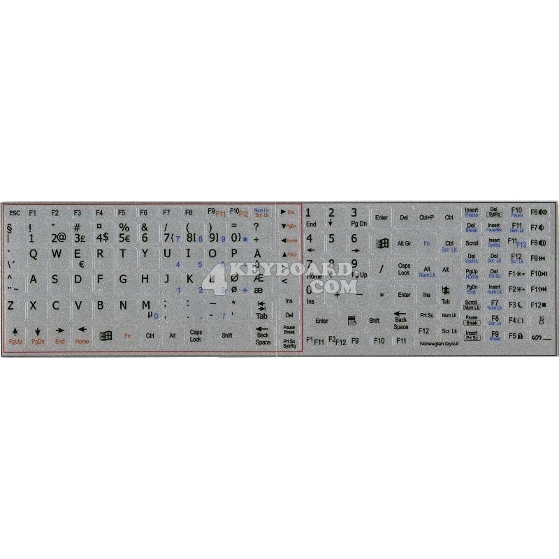 Norwegian Notebook keyboard sticker